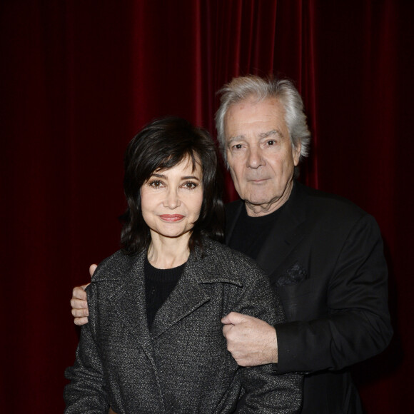 Pierre Arditi et sa femme Evelyne Bouix - Conférence de presse de rentrée de la saison théatrale 2016 au Théatre de Paris le 19 janvier 2016