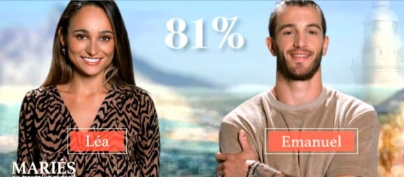 Léa et Emmanuel sont compatibles à 81%
Léa et Emmanuel dans l'épisode de "Mariés au premier regard 2023" du 24 avril