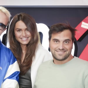 Exclusif - Guillaume Genton, Diane Leyre (Miss France 2022), Fabien Delettres - Matinale d'Europe 2, 6H-9H30 animée par G.Genton, F.Delettres, D.Leyre - Paris le 03/01/2023 - © Jack Tribeca / Bestimage