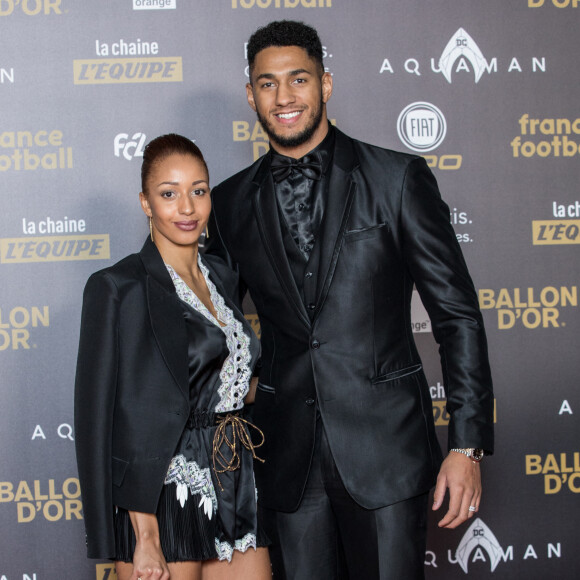 Tony Yoka et Estelle Mossely - Tapis rouge de la cérémonie du Ballon d'or France Football 2018 au Grand Palais à Paris. © Cyril Moreau/Bestimage 