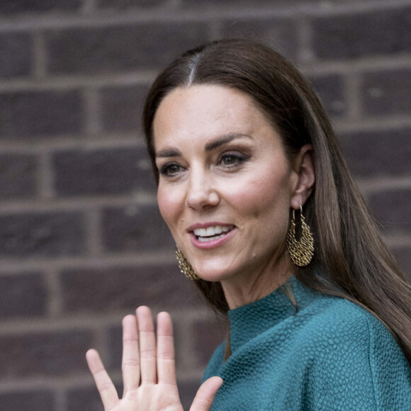 Kate Catherine Middleton, duchesse de Cambridge, est allée remettre le prix "British Fashion Council" au Design Museum de Londres. Le 4 mai 2022 