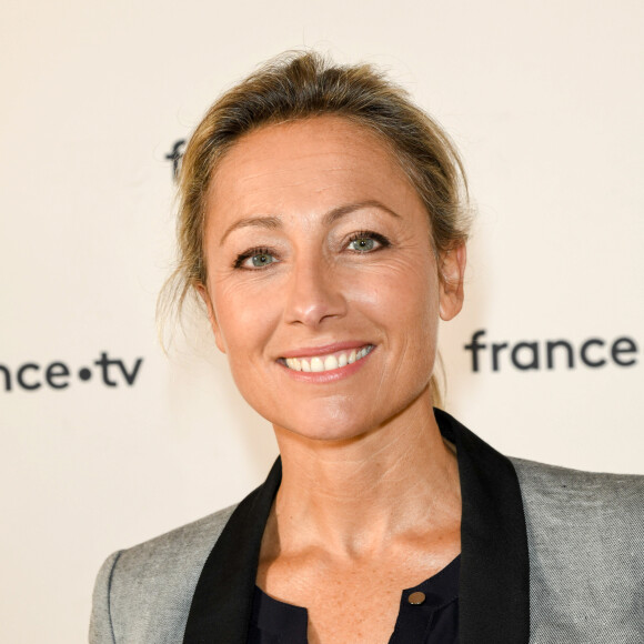 Anne-Sophie Lapix au photocall de la conférence de presse de France 2 au théâtre Marigny à Paris le 18 juin 2019 © Coadic Guirec / Bestimage