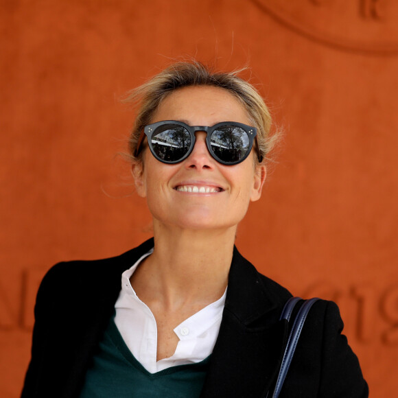 Anne-Sophie Lapix - Célébrités dans le village des internationaux de France de tennis de Roland Garros à Paris, France, le 8 juin 2019. ©Jacovides-Moreau / Bestimage