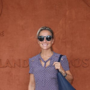 Anne-Sophie Lapix au village lors des internationaux de tennis de Roland Garros à Paris, le 9 juin 2018. © Cyril Moreau/Bestimage