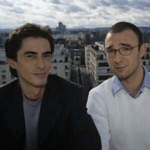 Philippe Vecchi et Alexandre Devoise étaient "plus que des potes".
Archives - En France, à Paris, Philippe Vecchi et Alexandre Devoise sur le toit de l'immeuble de CANAL+.
