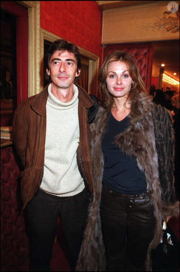 Philippe Vecchi et son épouse Masha lors de la générale de Titoff au Théâtre Dejazet.