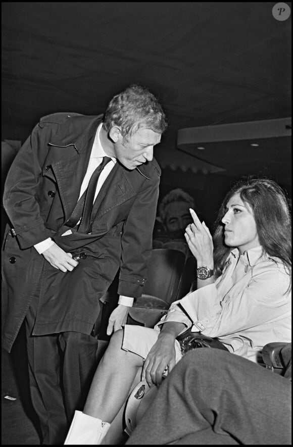 Archives - Dalida avec son mari Lucien Morisse (Directeur des programmes d'Europe 1) lors des répétitions avant son concert à l'Olympia en 1967.
