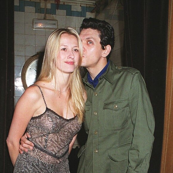 Sarah Poniatowski et Marc Lavoine à l'anniversaire aux bains à Paris 