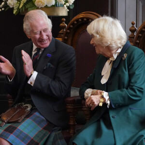 Le roi Charles III d'Angleterre et Camilla Parker Bowles, reine consort d'Angleterre. 