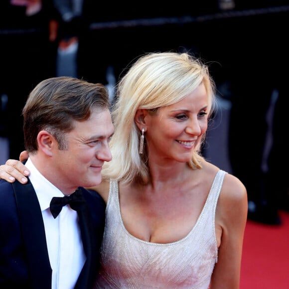 Laurence Ferrari et son mari Renaud Capuçon - Montée des marches du film " Benedetta " lors du 74ème Festival International du Film de Cannes. Le 9 juillet 2021 © Borde-Jacovides-Moreau / Bestimage