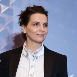 Juliette Binoche recevra un prix honorifique, Goya International, lors de la 37ème cérémonie des Goya à Séville le 11 février 2023. Photocall le 10 février 2023. 