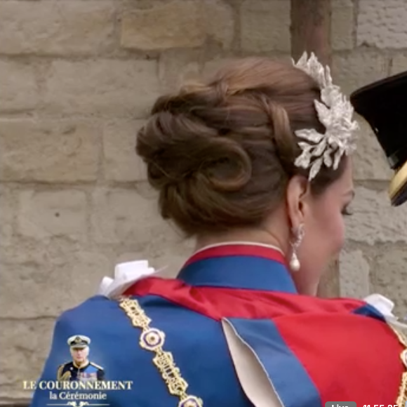 Kate Middleton et le prince William lors du couronnement du roi Charles III, ce samedi 6 mai 2023 à Londres, en l'Abbaye Westminster