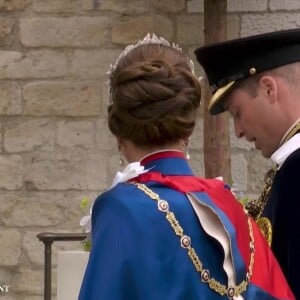 Kate Middleton et le prince William lors du couronnement du roi Charles III, ce samedi 6 mai 2023 à Londres, en l'Abbaye Westminster