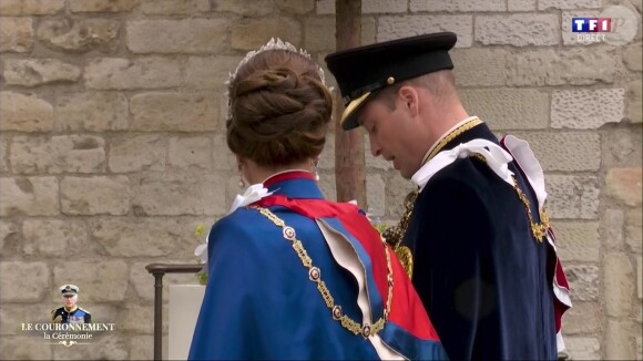Kate Middleton et le prince William lors du couronnement du roi Charles III, ce samedi 6 mai 2023 à Londres, en l'Abbaye Westminster