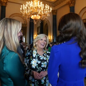 Réception organisée par le roi Charles III, pour les invités étrangers assistant à son couronnement au palais de Buckingham à Londres Catherine (Kate) Middleton, duchesse de Cambridge, la Première Dame des États-Unis, le Dr Jill Biden et sa petite-fille Finnegan Biden - Réception organisée par le roi Charles III, pour les invités étrangers assistant à son couronnement au palais de Buckingham à Londres, Royaume Uni, le 5 mai 2023. 