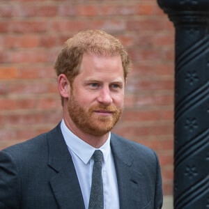 Le prince Harry, duc de Sussex, à la sortie du procès contre l'éditeur du journal "Daily Mail" à Londres, le 30 mars 2023. © Tayfun Salci/Zuma Press/Bestimage