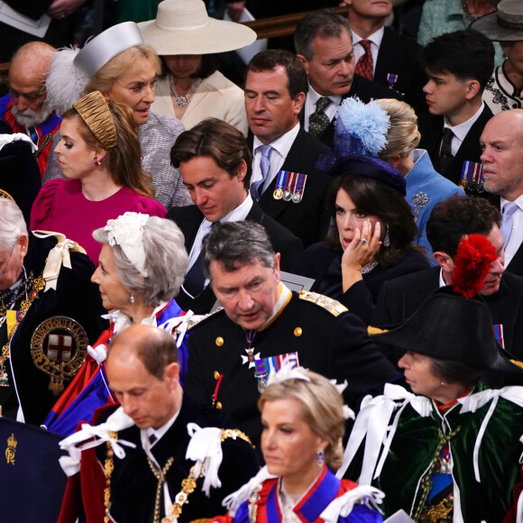Toute la famile royale assiste au de couronnement du roi d'Angleterre à l'abbaye de Westminster de Londres, Royaume-Uni, le 6 mai 2023. © Agence / Bestimage