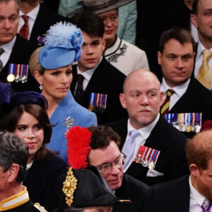 Le prince Harry et sa famille lors de la cérémonie de couronnement du roi d'Angleterre à l'abbaye de Westminster de Londres, Royaume-Uni, le 6 mai 2023. © Agence / Bestimage