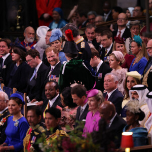 Toute la famille royale, excepté Meghan Markle, a assisté au couronnement de Charles III, à l'Abbaye de Westminster, le samedi 6 mai 2023. © Agence / Bestimage