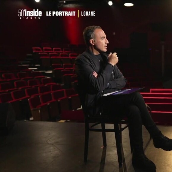 Louane se livre à coeur ouvert. 
La chanteuse Louane est le portrait de la semaine de l'émission "50' Inside" sur TF1, samedi 6 mai 2023. © TF1