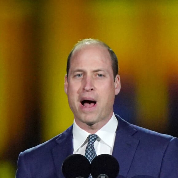 Le prince William, prince de Galles au concert du couronnement du roi et de la reine dans l'enceinte du château de Windsor, Royaume Uni, le 7 mai 2023.
