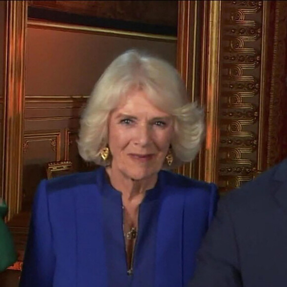 Le roi Charles III d'Angleterre et Camilla Parker Bowles, reine consort d'Angleterre, font une apparition surprise au concours de chant américain American Idol avec Katy Perry et Lionel Richie 