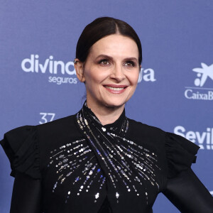 Juliette Binoche au photocall de la 37ème édition de la cérémonie des Goya, organisée par l'Academia de las artes y las ciencias cinematográficas de España, au FIBES centre de conférences et d'expositions de Séville, Espagne, le 11 février 2023. © EuropaPress/Bestimage 