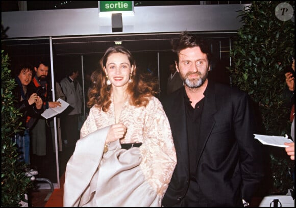 Archives - Emmanuelle Béart et Daniel Auteuil à la cérémonie des César 1992.