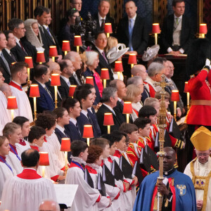 Les invités à la cérémonie de couronnement du roi d'Angleterre à l'abbaye de Westminster de Londres L'archevêque de Cantorbéry Justin Welby - Les invités à la cérémonie de couronnement du roi d'Angleterre à l'abbaye de Westminster de Londres, Royaume Uni, le 6 mai 2023. 