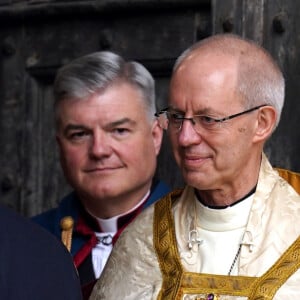 Les invités arrivent à la cérémonie de couronnement du roi d'Angleterre à l'abbaye de Westminster de Londres L'archevêque de Cantorbéry Justin Welby - Les invités arrivent à la cérémonie de couronnement du roi d'Angleterre à l'abbaye de Westminster de Londres, Royaume Uni, le 6 mai 2023. 