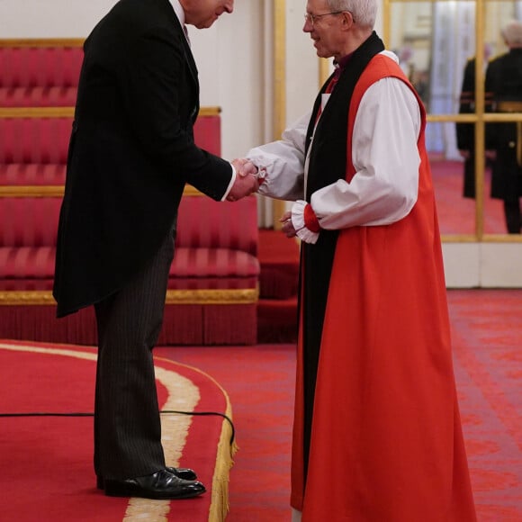 Le roi Charles III assiste à une présentation d'adresses loyales par les corps privilégiés, lors d'une cérémonie au palais de Buckingham à Londres, le 9 mars 2023. Cette longue tradition remonte au XVIIe siècle et a lieu pour marquer des occasions royales importantes. 