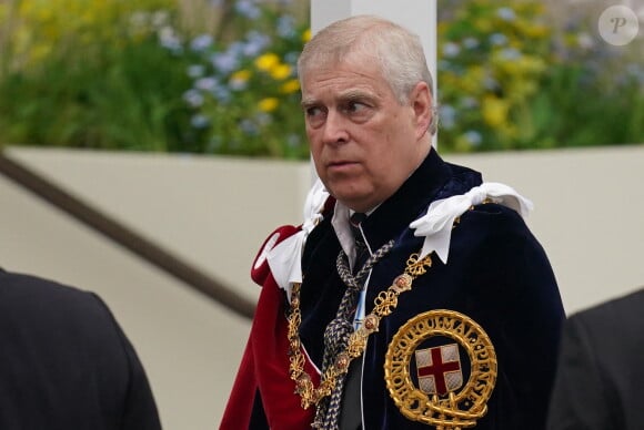 Jacob King - 72035671 - Les invités arrivent à la cérémonie de couronnement du roi d'Angleterre à l'abbaye de Westminster de Londres Le prince Andrew, duc d'York - Les invités à la cérémonie de couronnement du roi d'Angleterre à l'abbaye de Westminster de Londres, Royaume Uni, le 6 mai 2023.