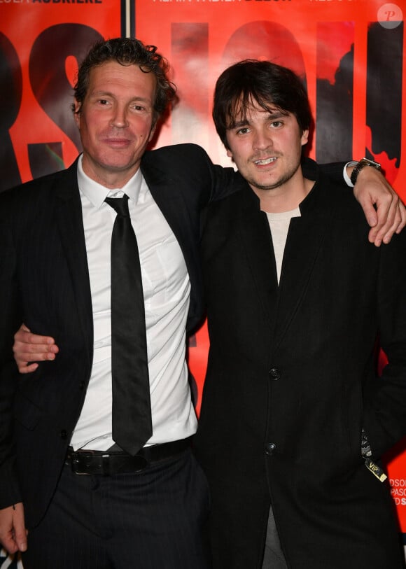 Le réalisateur David Lanzmann, Alain-Fabien Delon lors de l'avant-première du film "Jours sauvages" au cinéma Max Linder à Paris le 3 avril 2023. © Veeren / Bestimage 