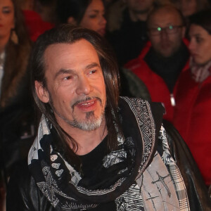 Florent Pagny, sa femme Azucena et leur fille Ael lors de la 15ème cérémonie des NRJ Music Awards à Cannes le 14 décembre 2013.