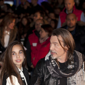 Florent Pagny, sa femme Azucena et leur fille Ael - 15eme edition des NRJ Music Awards a Cannes. Le 14 decembre 2013