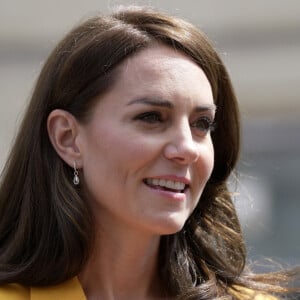 Catherine (Kate) Middleton, princesse de Galles, lors d'une visite au centre communautaire Percy à Bath, le 16 mai 2023. Cette visite a pour but de rencontrer les jeunes soutenus par l'organisme de bienfaisance, "Dame Kelly Holmes Trust Youth Development". 