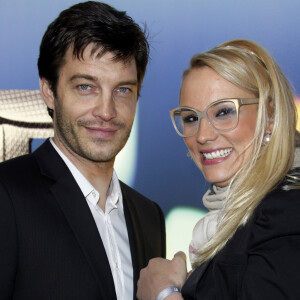 Elodie Gossuin et son mari Bertrand Lacherie - Diner du BMWi Borne Electric Tour in Paris. Le 3 avril 2013