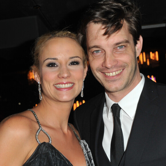 Elodie Gossuin et son mari Bertrand Lacherie - Election de Miss Prestige National 2013 au Lido a Paris le 10 Decembre 2012. 