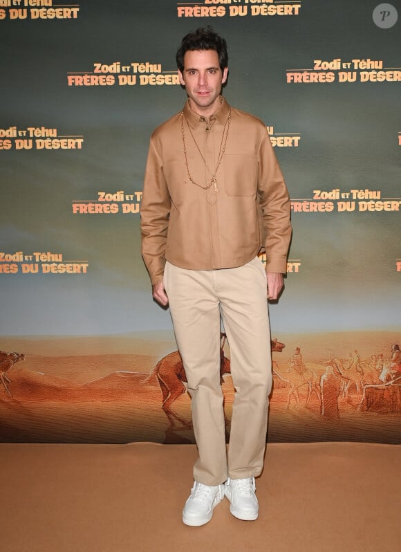 Mika à l'avant-première du film "Zodi et Téhu, frères du désert" au cinéma UGC Normandie à Paris, France, le 29 janvier 2023. Le film sera en salle le 8 février 2023. © Coadic Guirec/Bestimage