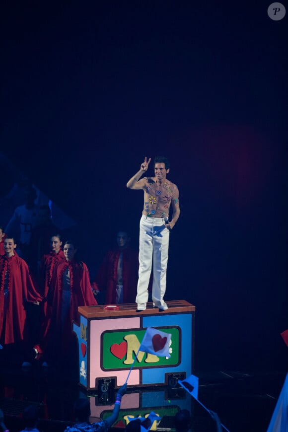 Mika - L'Ukraine remporte le concours de chanson Eurovision 2022 au Pala Olimpico de Turin, Italie, le 14 mai 2022. © Nderim Kaceli/LPS/Zuma Press/Bestimage