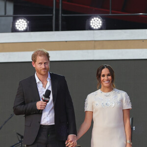 Prince Harry, Meghan Markle - A travers le monde, de nombreuses personnalités se sont mobilisées pour l'événement "Global Citizen Live". Le 26 septembre 2021. 