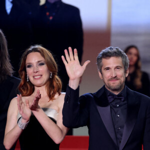 Laetitia Dosch, Guillaume Canet - Montée des marches du film " Acide " lors du 76ème Festival International du Film de Cannes, au Palais des Festivals à Cannes. Le 21 mai 2023 © Jacovides-Moreau / Bestimage 