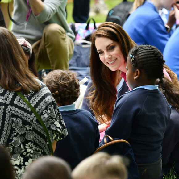 Catherine (Kate) Middleton, princesse de Galles, à l'exposition horticole "Chelsea Flower Show" à l'hôpital royal de Chelsea à Londres, le 22 mai 2023. 