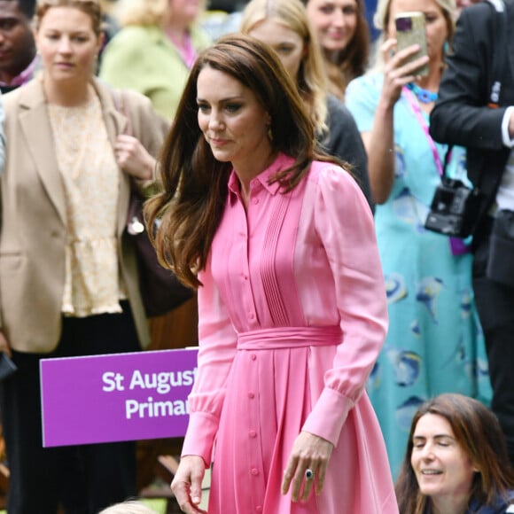 Catherine (Kate) Middleton, princesse de Galles, à l'exposition horticole "Chelsea Flower Show" à l'hôpital royal de Chelsea à Londres, le 22 mai 2023. 