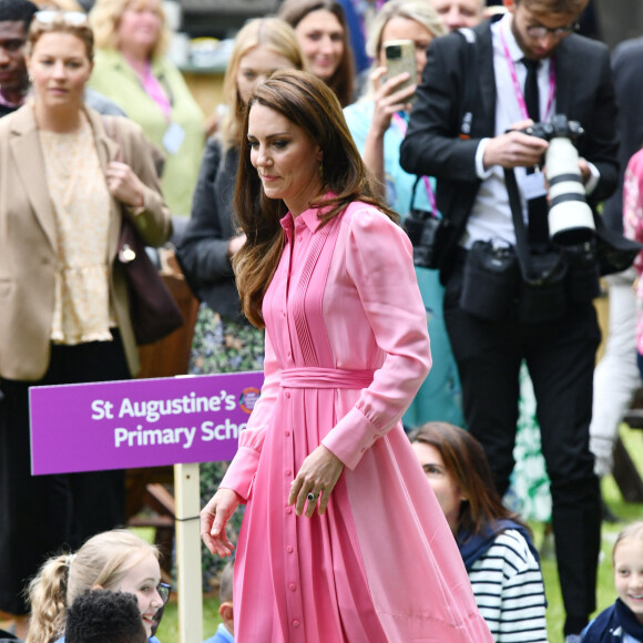 Catherine (Kate) Middleton, princesse de Galles, à l'exposition horticole "Chelsea Flower Show" à l'hôpital royal de Chelsea à Londres, le 22 mai 2023. 