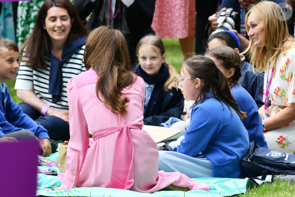 Catherine (Kate) Middleton, princesse de Galles, à l'exposition horticole "Chelsea Flower Show" à l'hôpital royal de Chelsea à Londres, le 22 mai 2023. 