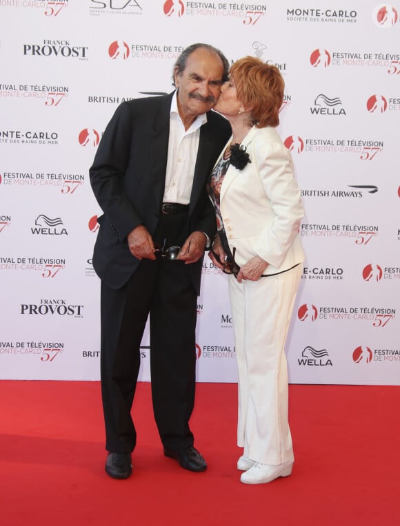 Gérard Hernandez et Marion Game lors de l'ouverture de la 57ème édition du Festival de la Télévision de Monte-Carlo le 16 juin 2017. © Denis Guignebourg / Bestimage