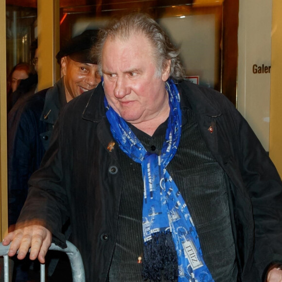 Gérard Depardieu à la première du film "The Taste of Small Things" à Berlin le 12 janvier 2023.