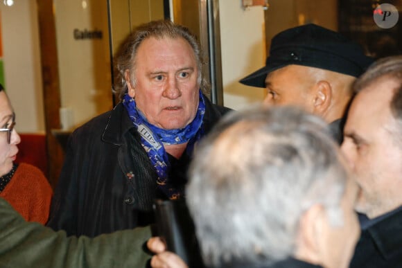 Gérard Depardieu à la première du film "The Taste of Small Things" à Berlin le 12 janvier 2023  