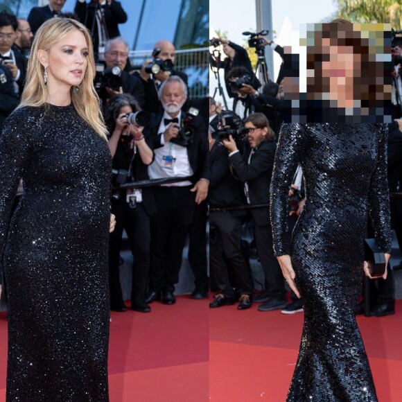 Virginie Efira a foulé le tapis rouge de Cannes dans une robe noire, et elle n'était pas la seule.
Virginie Efira et Helena Christensen - Montée des marches du film " La passion de Dodin Bouffant " lors du 76ème Festival International du Film de Cannes, au Palais des Festivals à Cannes. © Olivier Borde / Bestimage
